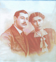 Portret van Ernest De Maertelaere en Livina De Moor - 1919